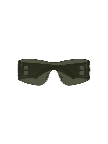 Okulary przeciwsłoneczne Balenciaga Shield zielone