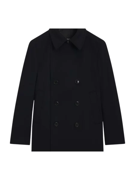 Płaszcz wełniany Hugo niebieski