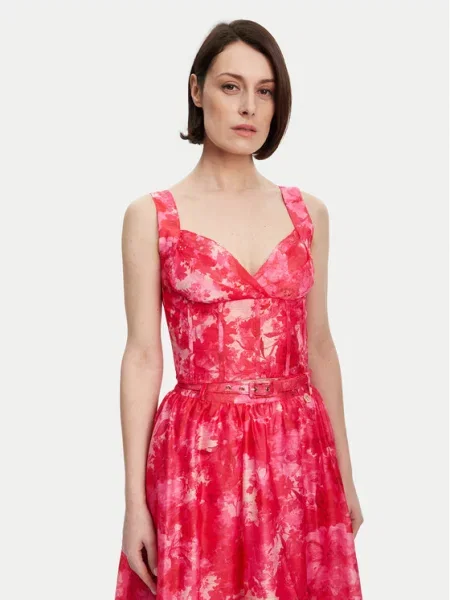 Fracomina Marškinėliai Slim Fit rožinė