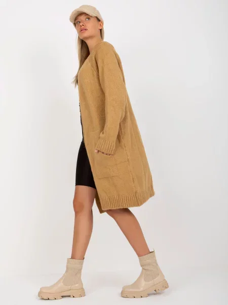 Pulover Fashionhunters rjava