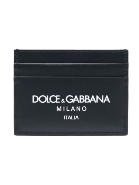 Spodnie Dolce And Gabbana skórzane z nadrukiem niebieskie