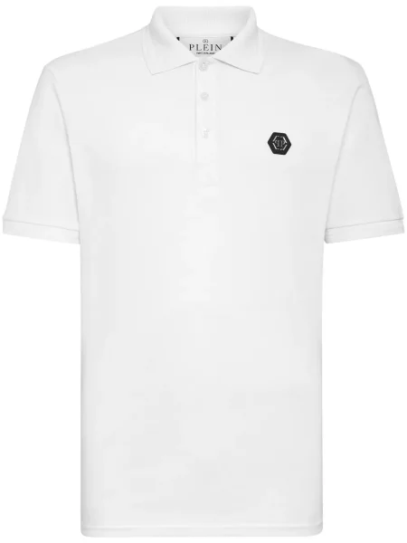 Polo Philipp Plein cu imagine alb