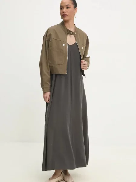 Яке Answear Lab преходен модел с уголемена кройка зелено