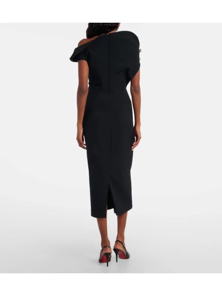 Rochie midi Safiyaa până la genunchi de costum negru