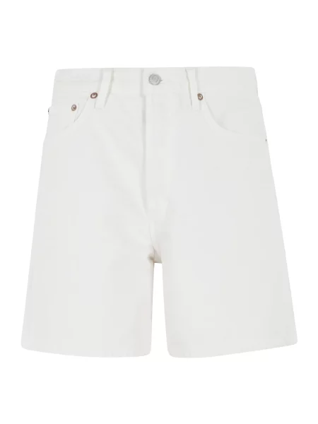 Szorty jeansowe Agolde białe