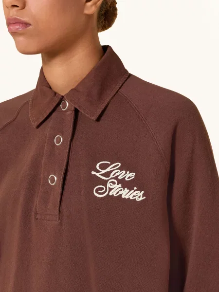Love Stories Pohodlná Domácí Mikina Russell hnědá
