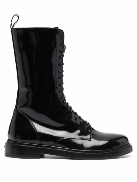 Botine Le Silla cu șireturi din dantelă negru