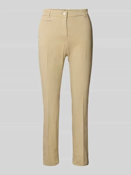 Spodnie materiałowe o kroju skinny fit w kant model ‘STELLA’ Cambio