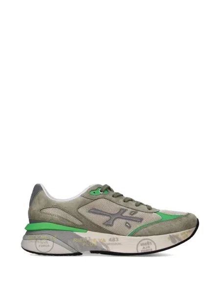 Sneakerși Premiata cu aplicații verde