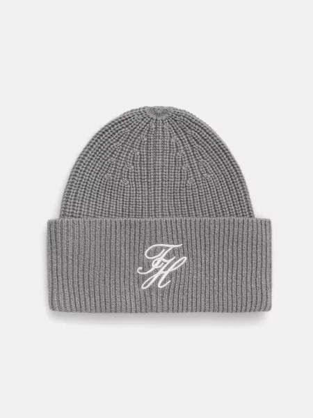 Volnena kapa Tommy Hilfiger siva