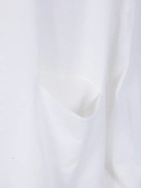 Tricou Ma'ry'ya drapate lung alb