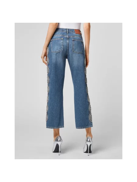 Spodnie Philipp Plein niebieskie