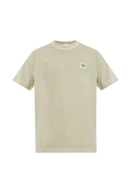 Tricou Stone Island cu strasuri verde