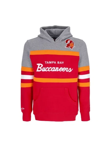 Bluza z kapturem Mitchell & Ness czerwona