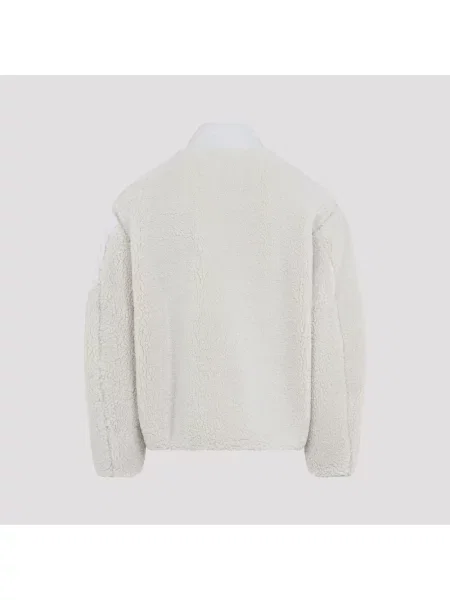 Moose Knuckles Kurtka Z Pluszowego Materiału Z Mieszanki Materiałów weiss beżowa