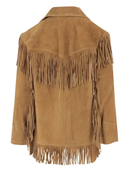 Kardigan Polo Ralph Lauren sztruksowy z frędzli niebieski