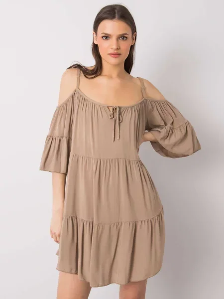 Rochie Fashionhunters de costum bej
