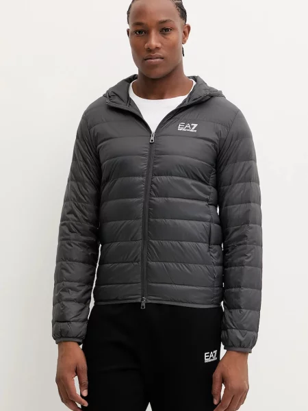 Яке Emporio Armani оранжево преходен модел сиво
