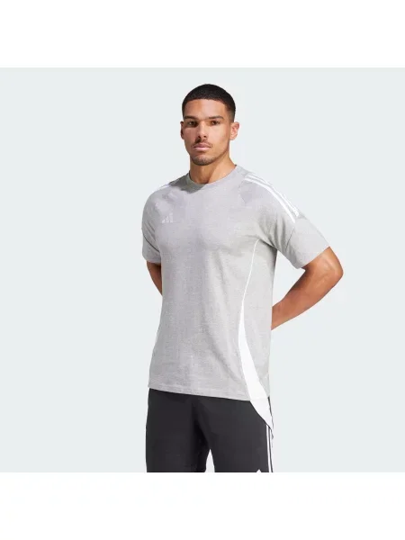 ADIDAS PERFORMANCE Tricou funcțional Tiro gri amestecat alb