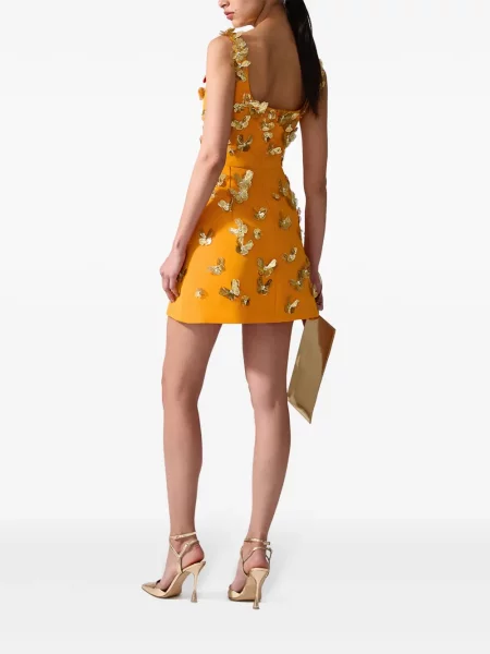 Mini šaty Carolina Herrera oranžová