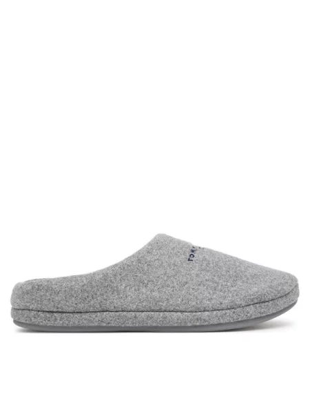 Tommy Hilfiger Пантофи Hilfiger Felt House Shoe сив