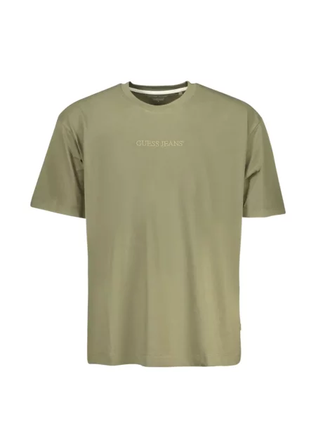 Tricou Guess cu broderie verde