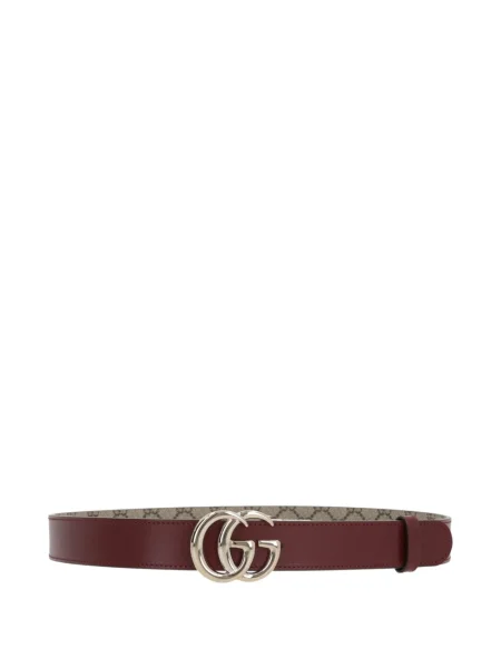 Cu centură curea Gucci din piele cu cataramă maro