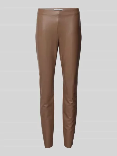 Spodnie ze sztucznej skóry o kroju slim fit z mieszanki model RESA' Raffaello Rossi