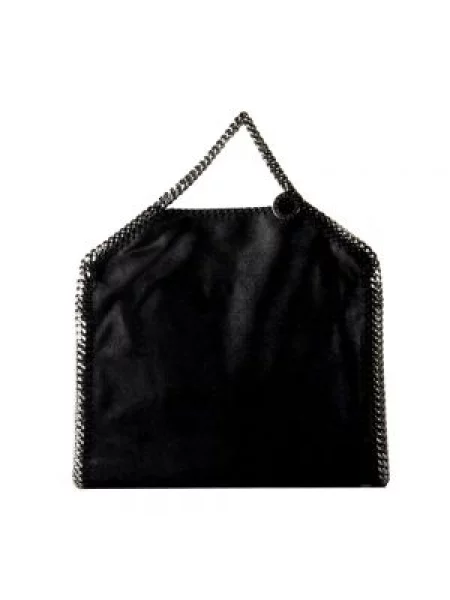 Duża mały torebka na łańcuszku Stella Mccartney z granatem czarna