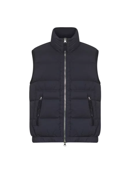 Kamizelka puchowa Stone Island z kamieniami pikowana niebieska