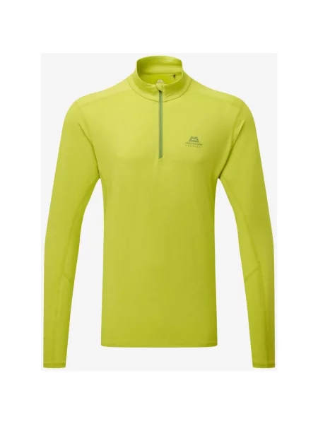 Koszulka z długim rękawem Mountain Equipment Cerrig Zip limonkowy S zielony