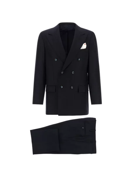 Costum Kiton cu două rânduri de nasturi albastru