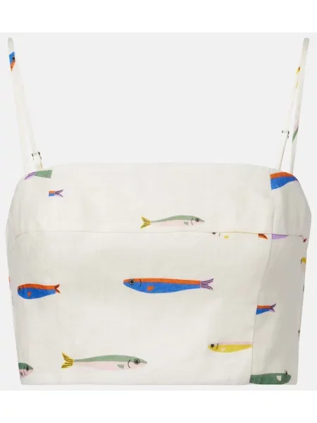 Cropp top Staud de in cu imagine alb