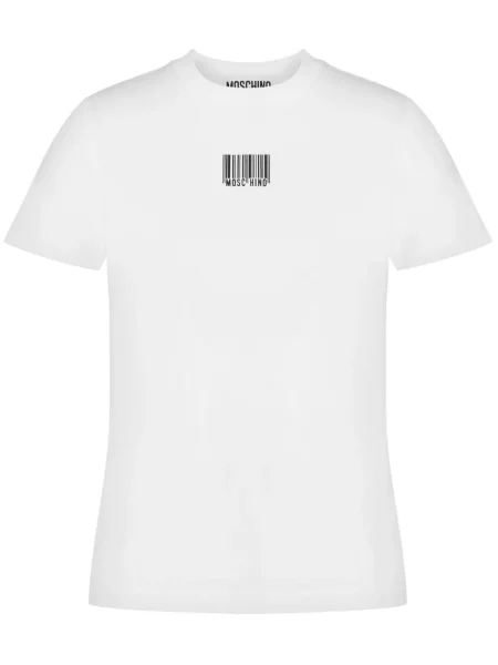 Tricou Moschino cu imagine alb