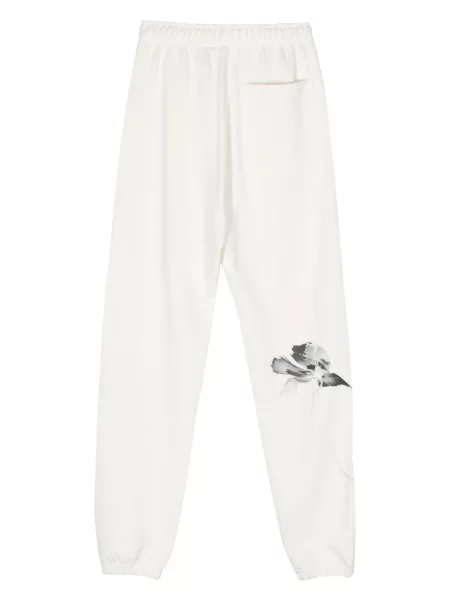 Gėlėtos raštuotos kelnės Y-3 balta