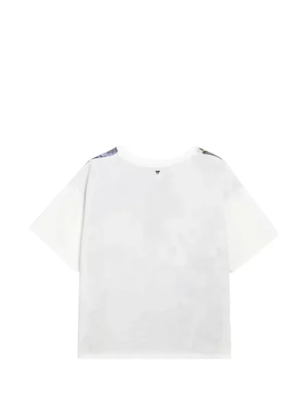 Tricou Weekend Max Mara cu model floral cu imagine alb