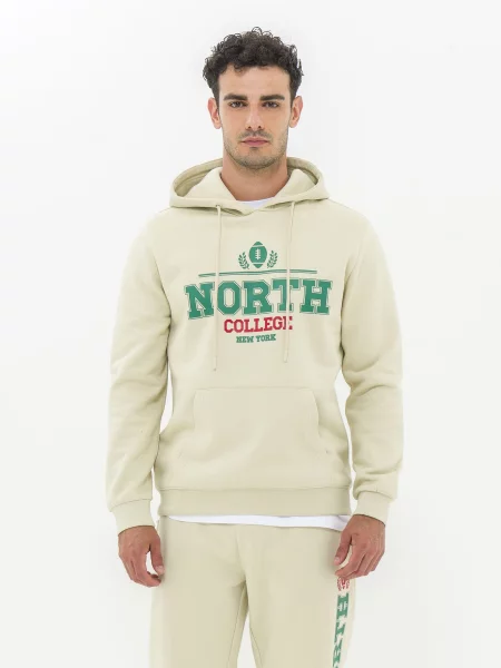 Худі Piazza Italia молочний бавовна/поліестер