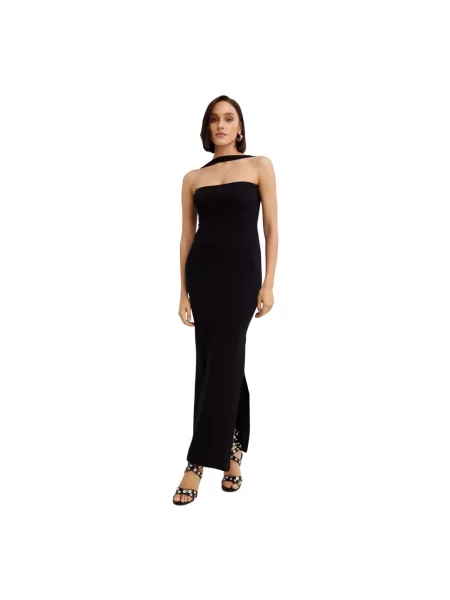 Sukienka maxi Courreges czarna