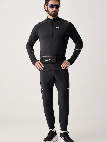 Nike športová mikina pánska Miler Dri-FIT čierna