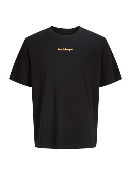 JACK & JONES Tricou JJCITY albastru pastel / portocaliu / negru alb