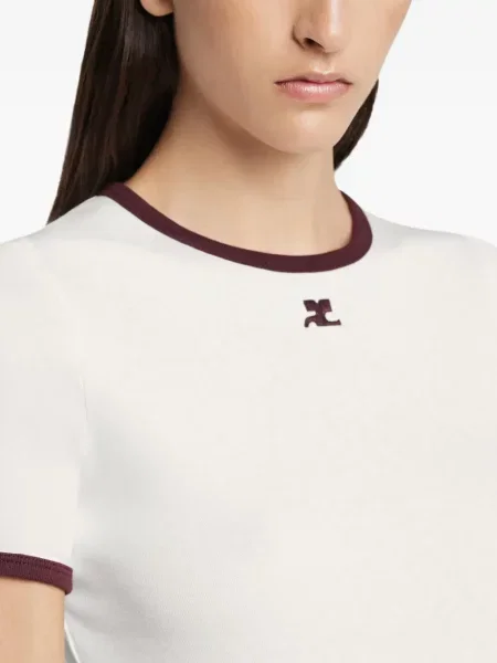 Tricou Courreges alb