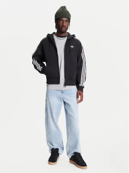 ADIDAS ORIGINALS Mikina Adicolor Spacer černá bílá