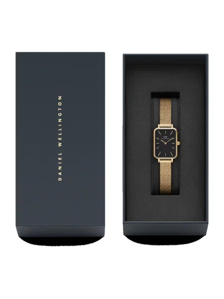 Daniel Wellington Hodinky Quadro Zlatá čierna