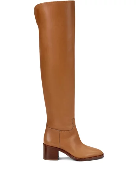 Cizme Ralph Lauren Collection din piele maro