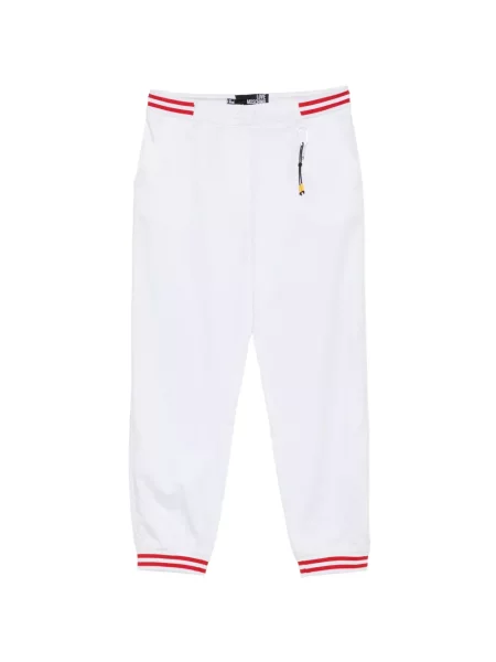 Pantaloni Love Moschino cu dungi alb