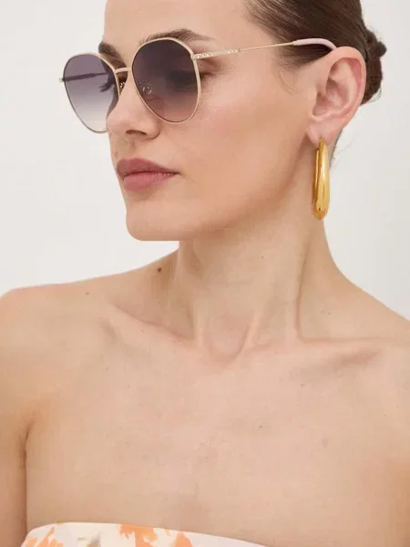 Слънчеви очила Jimmy Choo лилаво виолетово