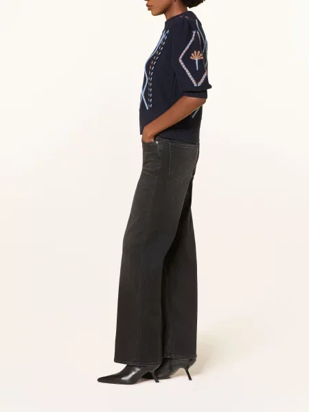 Rails Jeansy Straight Getty schwarz czarne