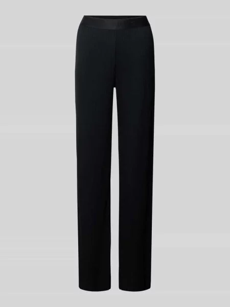 Spodnie o kroju regular fit o szerokości wykonane z mieszanki bawełny i modalu Jake*s Casual czarne