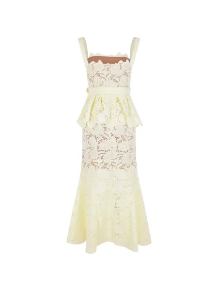 Rochie maxi Self-portrait galben