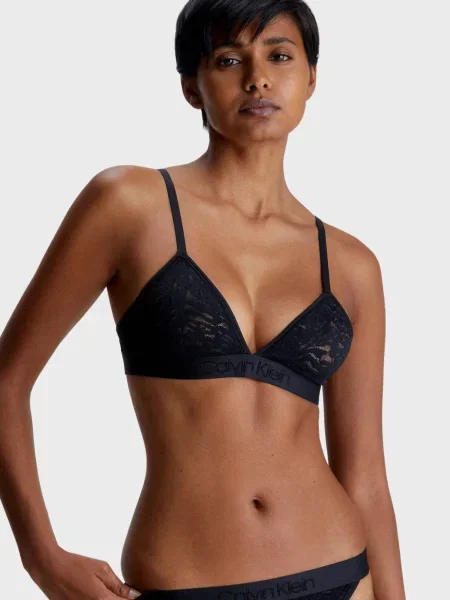 Без подкладки бюстгальтер Calvin Klein черный